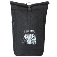 Kurierrucksack Danke Mama Elefanten 30-44 Liter Black...