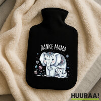 Wärmflasche Danke Mama Elefanten