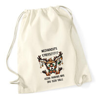 Turnbeutel Weihnachtsstress Rentier 12 Liter