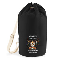 Seesack Weihnachtsstress Rentier 20 Liter Black
