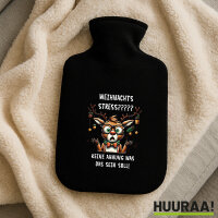 Wärmflasche Weihnachtsstress Rentier