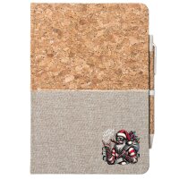 Notizbuch A5 Cooler Weihnachtsmann Merry Christmas 80...