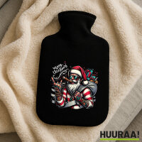 Wärmflasche Cooler Weihnachtsmann Merry Christmas