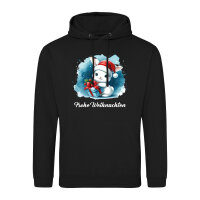 Unisex Hoodie Süßer Hase Frohe Weihnachten