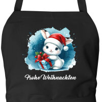 Schürze Süßer Hase Frohe Weihnachten mit...