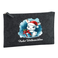 Kulturbeutel Süßer Hase Frohe Weihnachten 1...