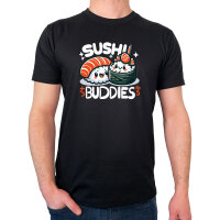 Herren T-Shirt Sushi Buddies Sushirollen