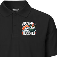 Herren Polo Shirt Sushi Buddies Sushirollen