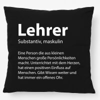 Kissen Lehrer Definition 40x40cm