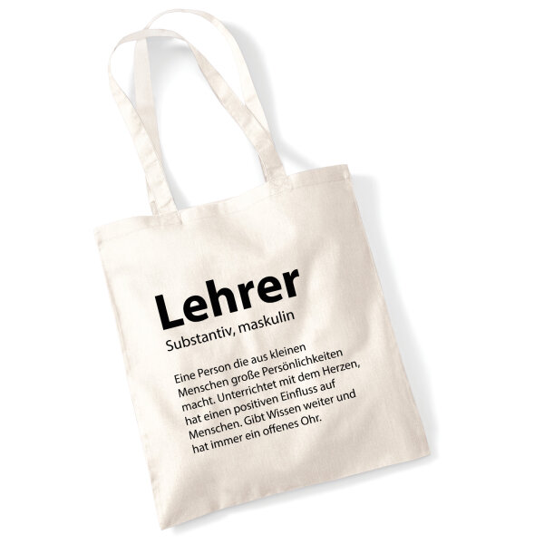 Jutebeutel Lehrer Definition 10 Liter