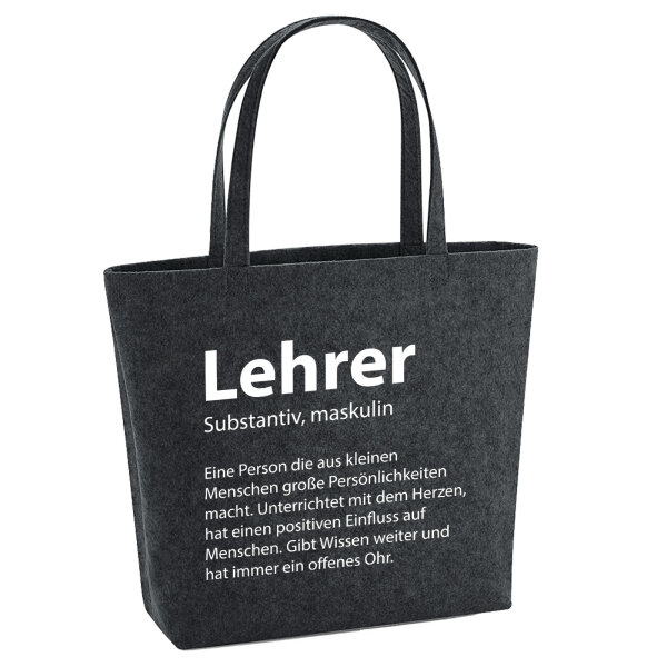 Filz Shopper Lehrer Definition 22 Liter
