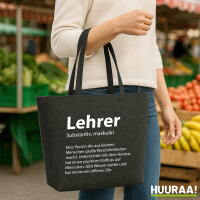Filz Shopper Lehrer Definition 22 Liter