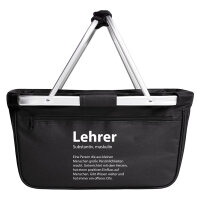 Einkaufskorb faltbar Lehrer Definition 20 Liter Black