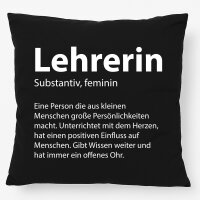 Kissen Lehrerin Definition 40x40cm