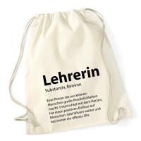 Turnbeutel Lehrerin Definition 12 Liter