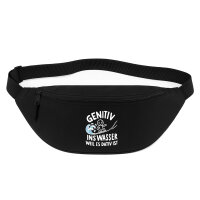Bauchtasche Genitiv ins Wasser Dativ ist 2,5 Liter Black