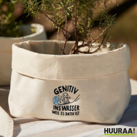 Organizer Genitiv ins Wasser Dativ ist