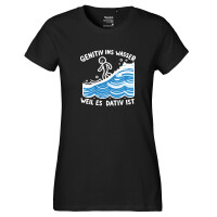 Damen T-Shirt Genitiv ins Wasser Dativ ist