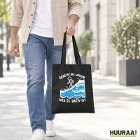 Jutebeutel Genitiv ins Wasser Dativ ist 10 Liter