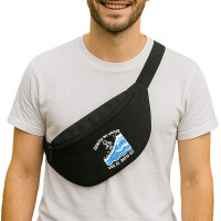 Bauchtasche Genitiv ins Wasser Dativ ist 2,5 Liter Black