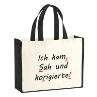 Jutetasche Kam Sah und korigierte Korrektur 21 Liter Black