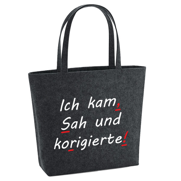 Filz Shopper Kam Sah und korigierte Korrektur 22 Liter