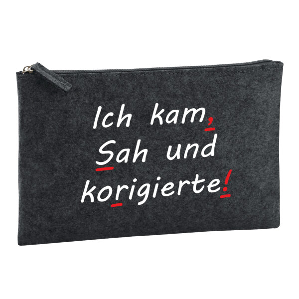 Kulturbeutel Kam Sah und korigierte Korrektur 1 Liter Charcoal
