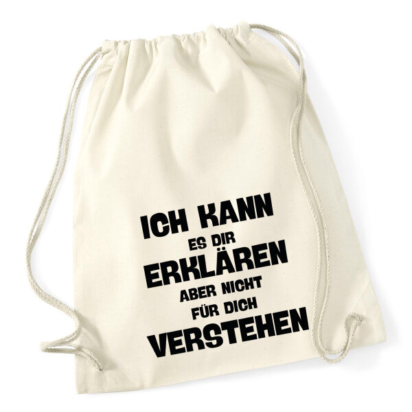 Turnbeutel Kann es erklären nicht verstehen 12 Liter
