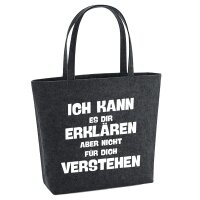 Filzshopper Kann es erkl&auml;ren nicht verstehen, 22...