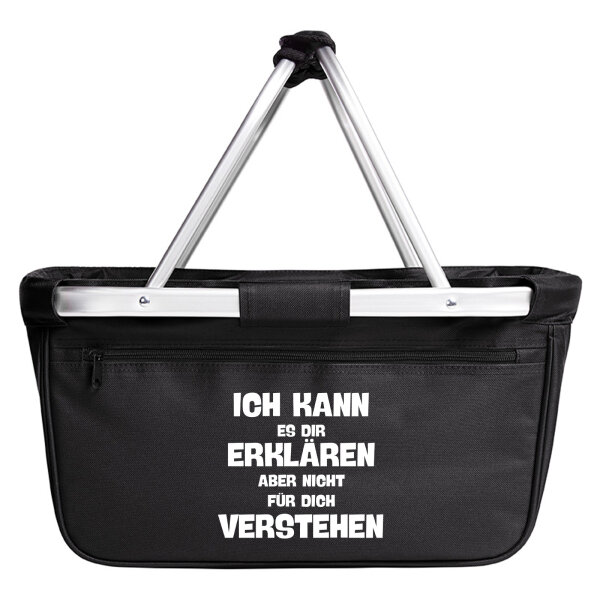 Einkaufskorb faltbar Kann es erklären nicht verstehen 20 Liter Black