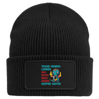Beanie mit Patch Lehrer trauen noch keinen Kaffee hatte...