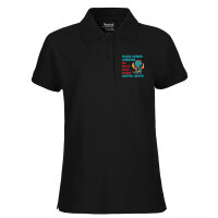 Damen Polo Shirt Lehrerin trauen noch keinen Kaffee hatte