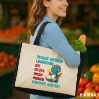 Jutetasche Lehrerin trauen noch keinen Kaffee hatte 21...