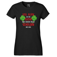 Damen T-Shirt Glück bei suche coole Schüler