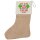 Weihnachtsstrumpf Glück bei suche coole Schüler Beige Jute