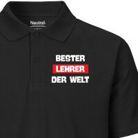 Herren Polo Shirt Bester Lehrer der Welt