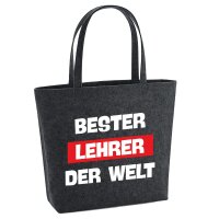 Filzshopper Bester Lehrer der Welt, 22 Liter