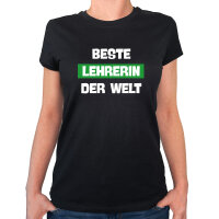 Damen T-Shirt Beste Lehrerin der Welt