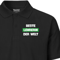 Herren Polo Shirt Beste Lehrerin der Welt