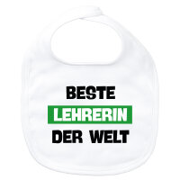 Baby Lätzchen Beste Lehrerin der Welt Klettverschluss