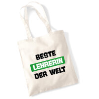 Jutebeutel Beste Lehrerin der Welt 10 Liter