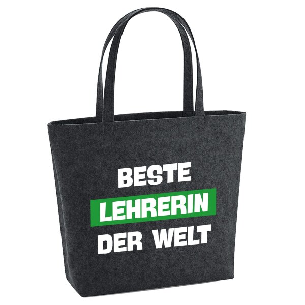 Filzshopper Beste Lehrerin der Welt, 22 Liter