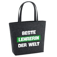 Filzshopper Beste Lehrerin der Welt, 22 Liter
