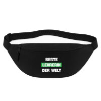 Bauchtasche Beste Lehrerin der Welt 2,5 Liter Black