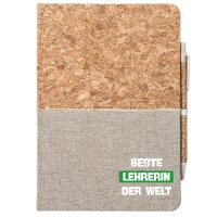 Notizbuch A5 Beste Lehrerin der Welt 80 Blatt inkl....