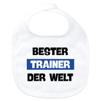 Baby Lätzchen Bester Trainer der Welt Klettverschluss