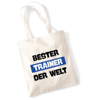 Jutebeutel Bester Trainer der Welt 10 Liter