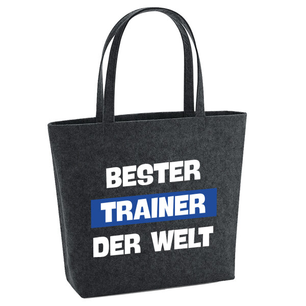 Filz Shopper Bester Trainer der Welt 22 Liter