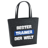 Filz Shopper Bester Trainer der Welt 22 Liter