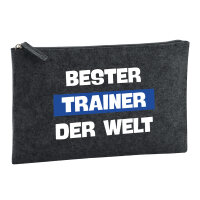 Kulturbeutel Bester Trainer der Welt 1 Liter Charcoal